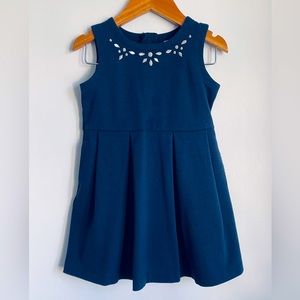 3T Carter’s Navy Embroidered Dress